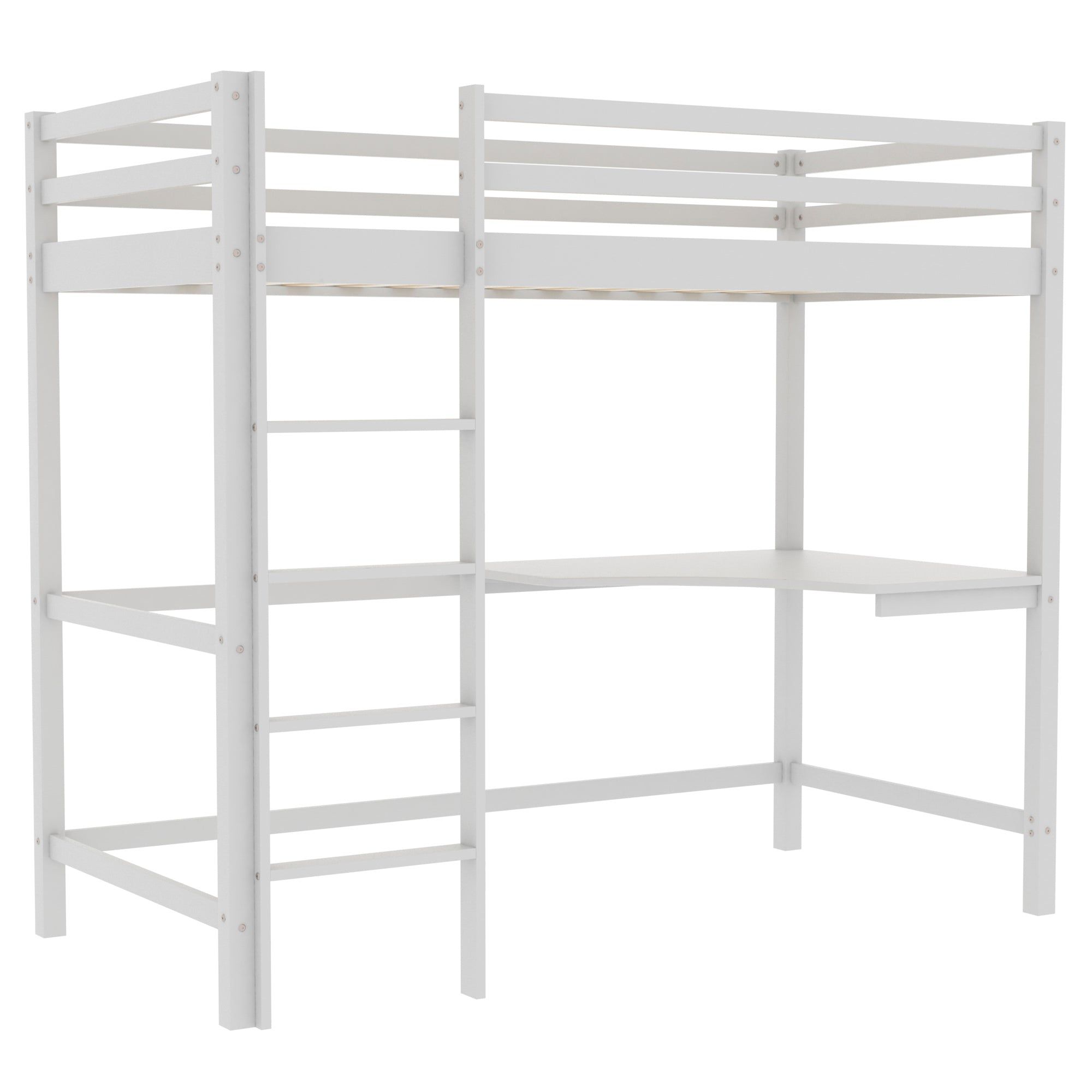 Sydney Bunk Bed With Desk, White