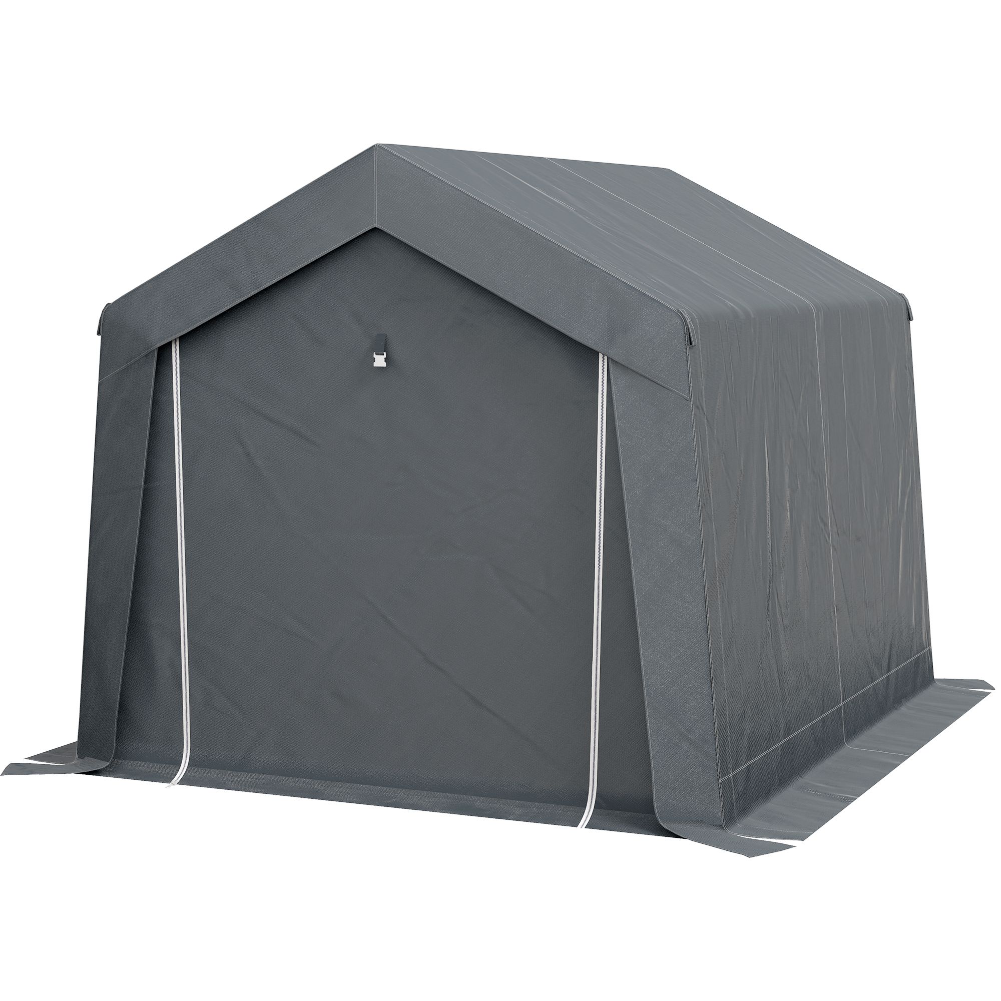 Outsunny 3 X 3(m) Waterproof Portable Shed, Garden Storage Tent With Ventilation Window, For Bike, Motorbike, Garden Tools