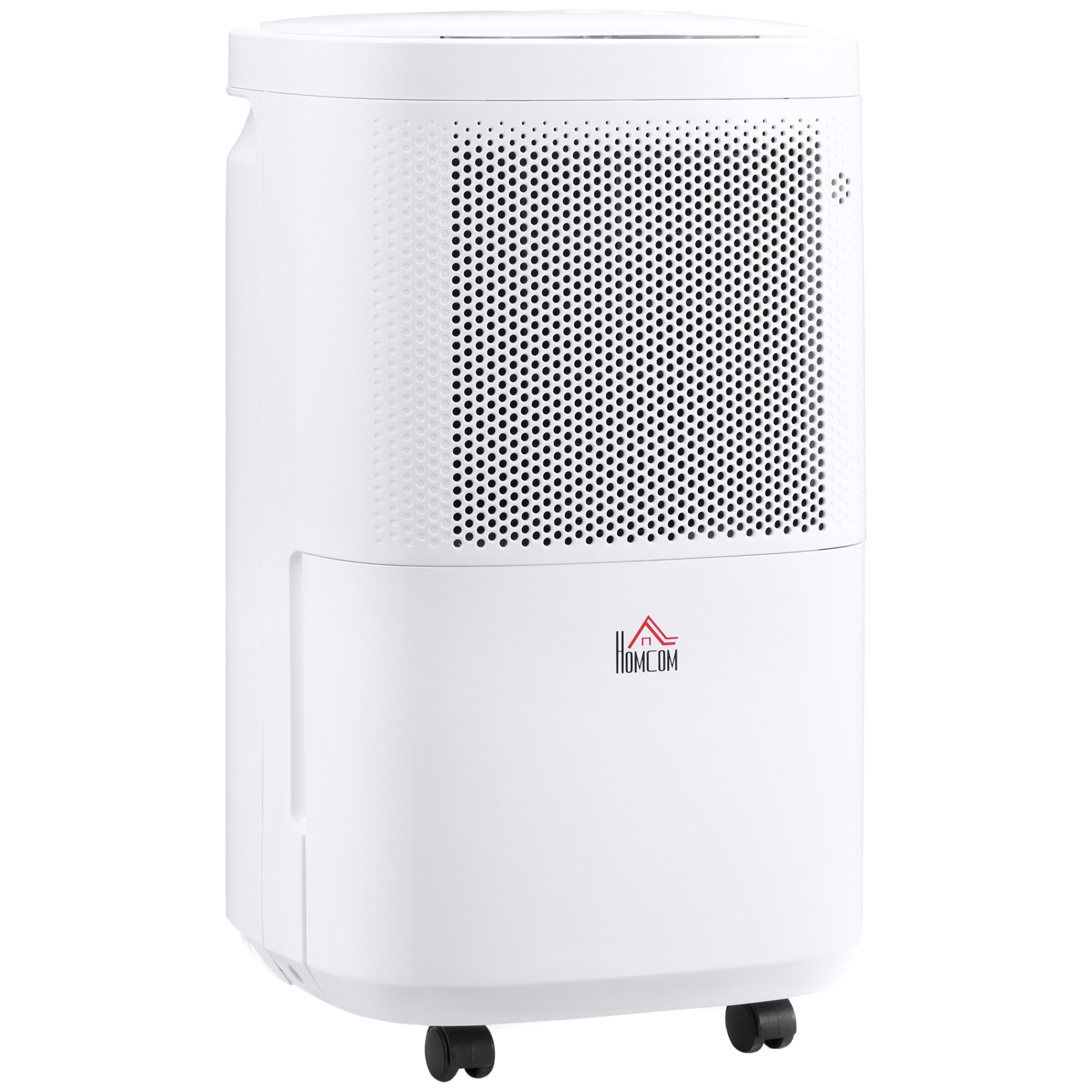 Homcom 10l/day 2200ml Portable Quiet Dehumidifier With Wifi Smart App Control, Electric Moisture Air Dehumidifier For Home Laundry Basement
