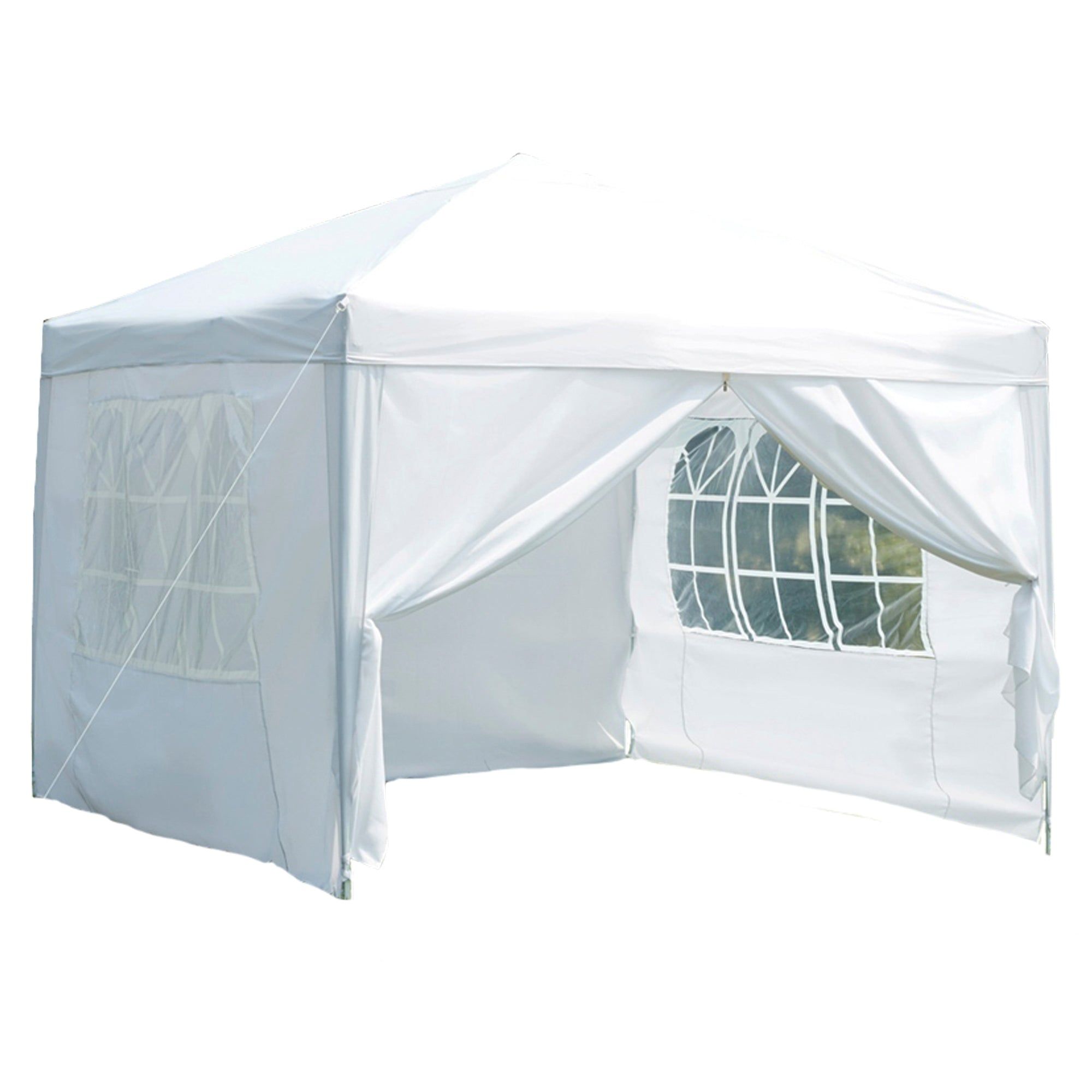 Garden Vida Pop Up Gazebo With Sides 2.5x2.5m, White